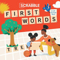 Scrabble: First Words: (Interactive Books for Kids Ages 0+, First Words Board Books for Kids, Educational Board Books for Kids) (PlayPop)