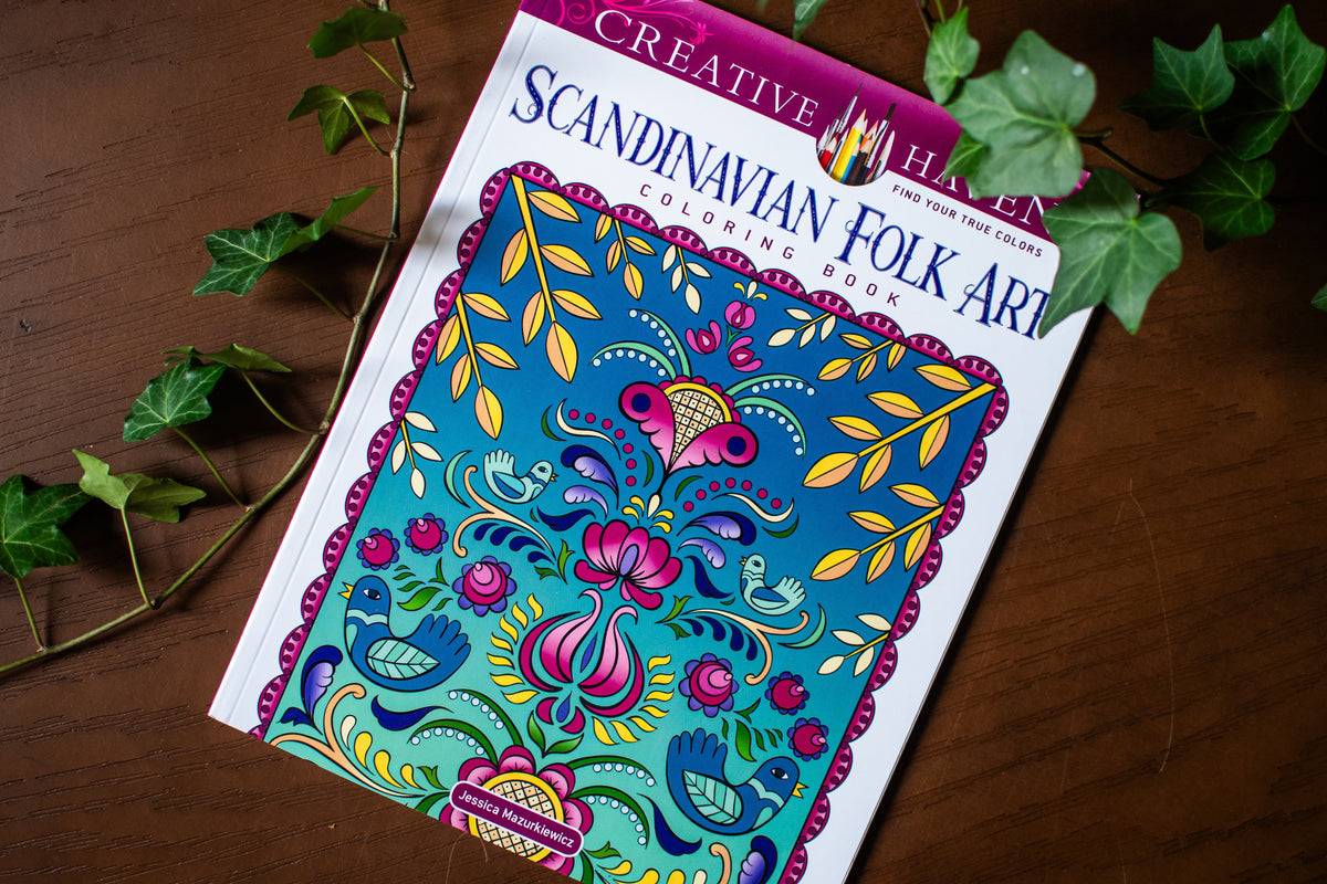 Creative Haven Scandinavian Folk Art Coloring Book (Adult Coloring Books: World & Travel)