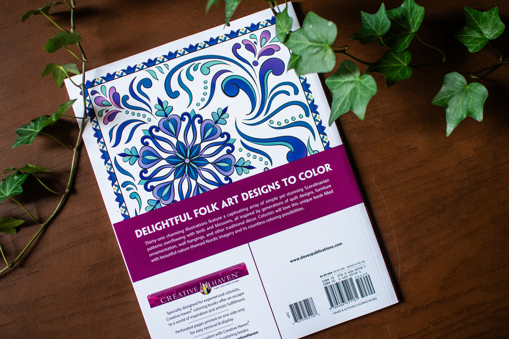 Creative Haven Scandinavian Folk Art Coloring Book (Adult Coloring Books: World & Travel)