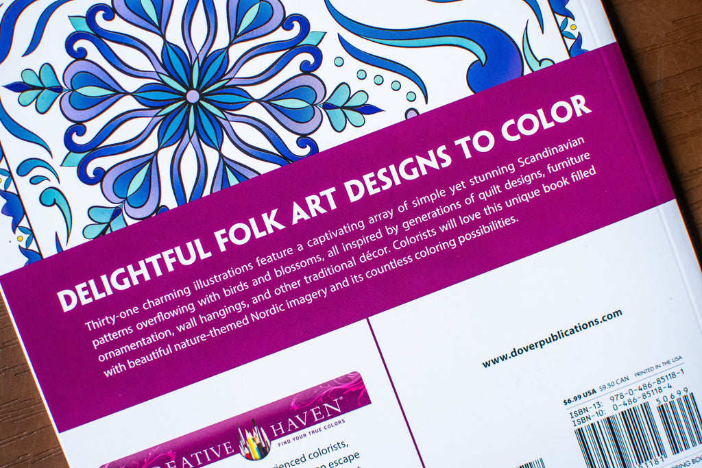 Creative Haven Scandinavian Folk Art Coloring Book (Adult Coloring Books: World & Travel)