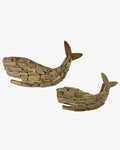 Wooden Whale Wall Art